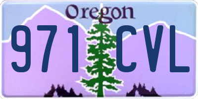 OR license plate 971CVL