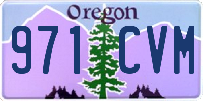 OR license plate 971CVM