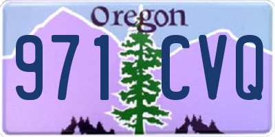 OR license plate 971CVQ