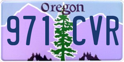 OR license plate 971CVR