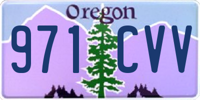 OR license plate 971CVV