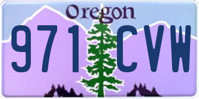OR license plate 971CVW