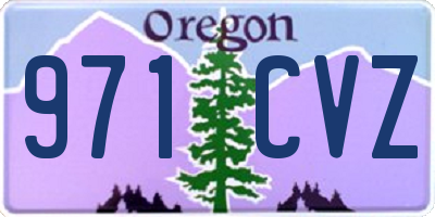 OR license plate 971CVZ