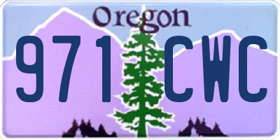 OR license plate 971CWC