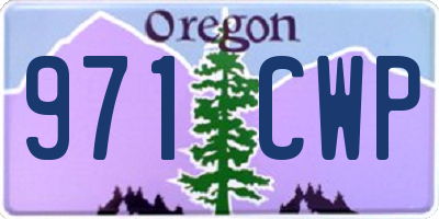 OR license plate 971CWP