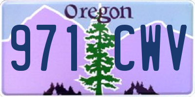 OR license plate 971CWV
