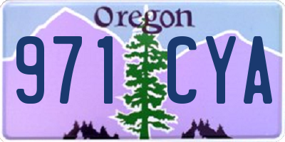OR license plate 971CYA