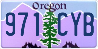 OR license plate 971CYB