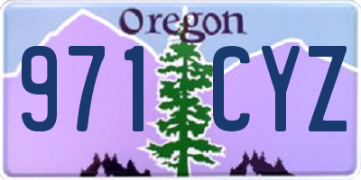 OR license plate 971CYZ