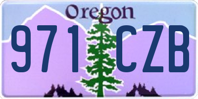 OR license plate 971CZB