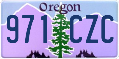 OR license plate 971CZC