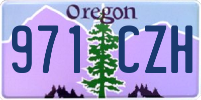 OR license plate 971CZH