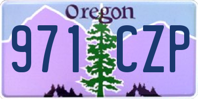 OR license plate 971CZP
