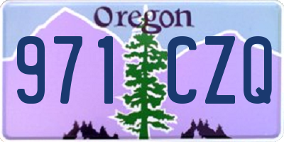 OR license plate 971CZQ