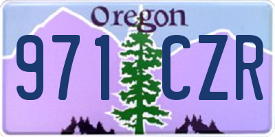 OR license plate 971CZR