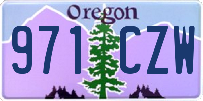 OR license plate 971CZW