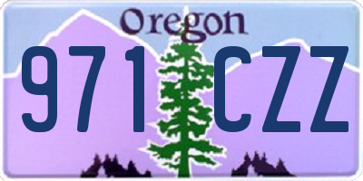 OR license plate 971CZZ