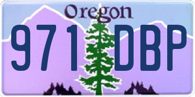 OR license plate 971DBP