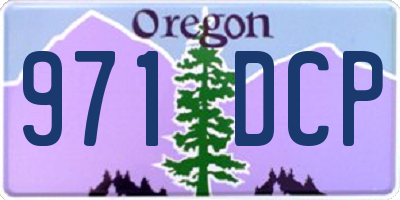 OR license plate 971DCP