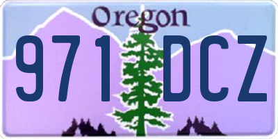 OR license plate 971DCZ