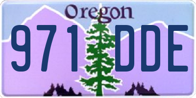 OR license plate 971DDE