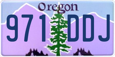 OR license plate 971DDJ