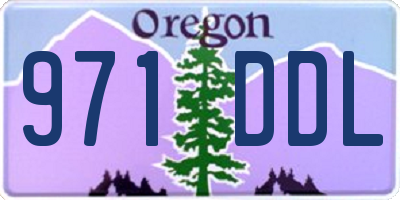 OR license plate 971DDL