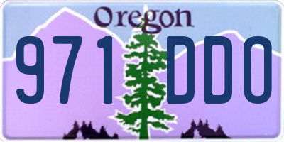 OR license plate 971DDO