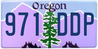 OR license plate 971DDP