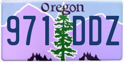 OR license plate 971DDZ
