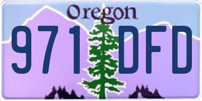 OR license plate 971DFD