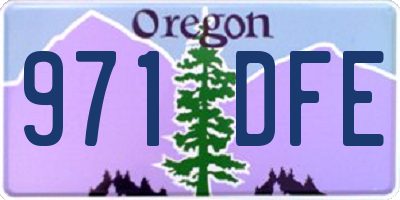 OR license plate 971DFE