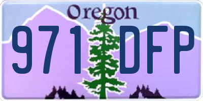 OR license plate 971DFP