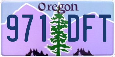 OR license plate 971DFT