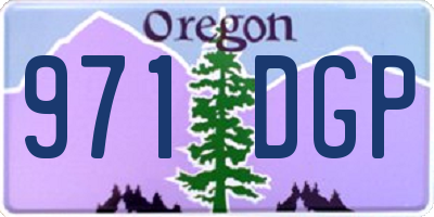 OR license plate 971DGP