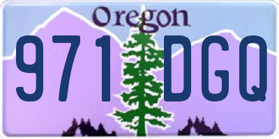 OR license plate 971DGQ