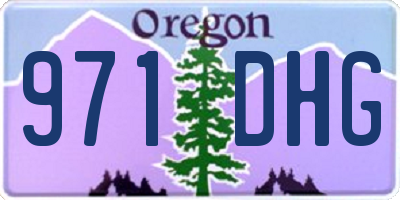 OR license plate 971DHG