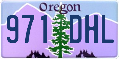 OR license plate 971DHL