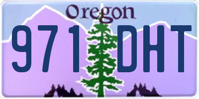OR license plate 971DHT