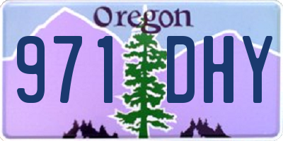 OR license plate 971DHY