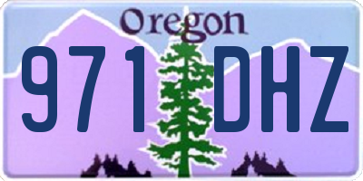 OR license plate 971DHZ