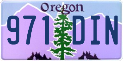 OR license plate 971DIN