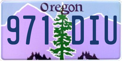 OR license plate 971DIU