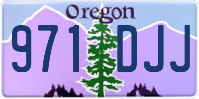 OR license plate 971DJJ