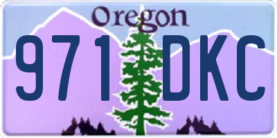 OR license plate 971DKC