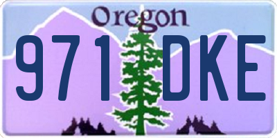 OR license plate 971DKE