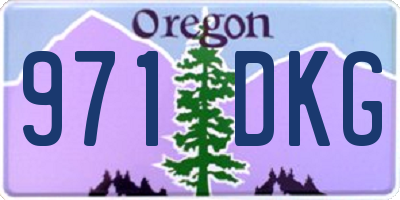 OR license plate 971DKG