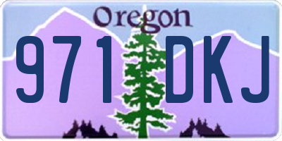 OR license plate 971DKJ