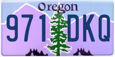 OR license plate 971DKQ