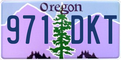OR license plate 971DKT